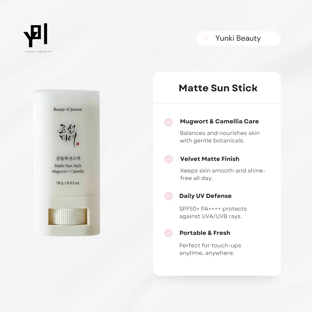 Matte Sun Stick – Mugwort + Camellia SPF50+ PA++++